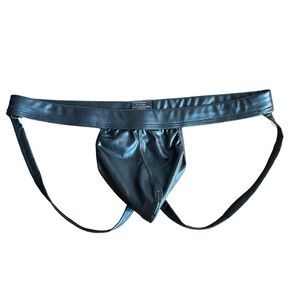 Leather Look Nylon Jock